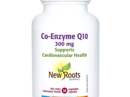 New Roots Co-Enzyme Q10-300 mg 30 Veggie Caps Online now