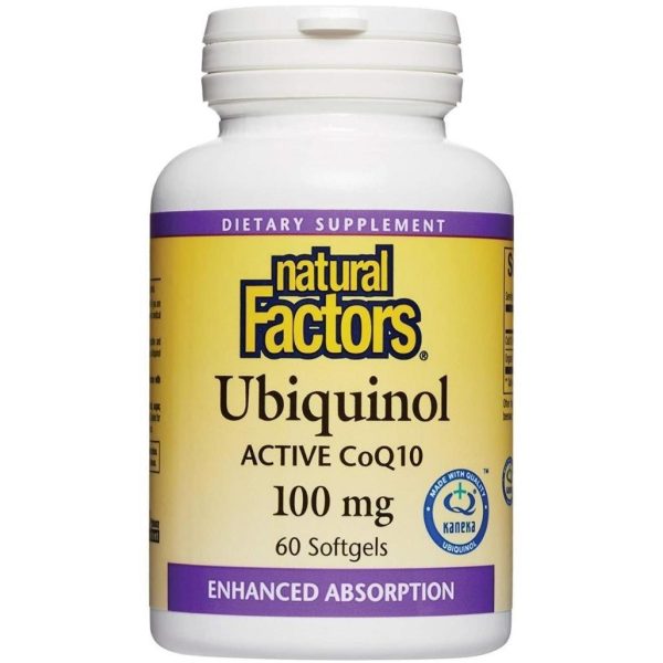 Natural Factors Ubiquinol CoQ10 60 Softgels 100mg Cheap