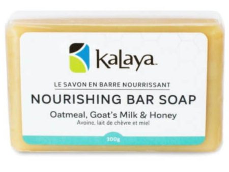 KaLaya Nourishing Bar Soap with Oatmeal Goat s Milk & Honey 100g For Discount