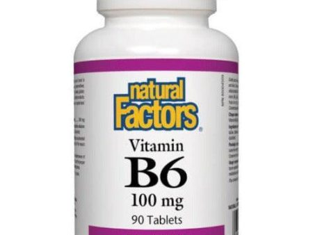 Natural Factors Vitamin B6 Pyridoxine 100mg 90 Tabs For Discount