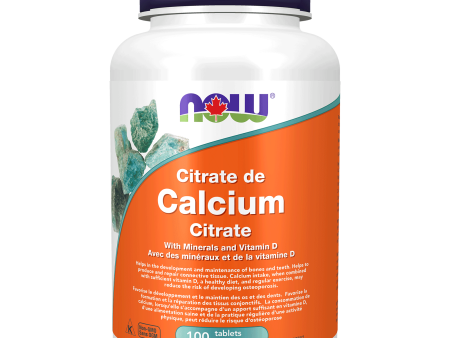 NOW Calcium Citrate with Minerals & Vitamin D 100 Tabs Discount