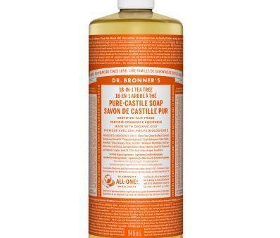 Dr. Bronner s 18-In-1 Pure-Castile Liquid Soap Tea Tree 946mL Hot on Sale