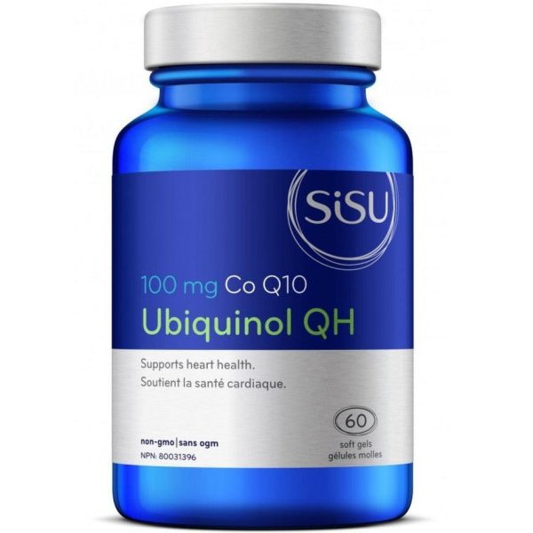 SISU Ubiquinol QH Co Q10 100mg 60 75 Soft Gels Hot on Sale