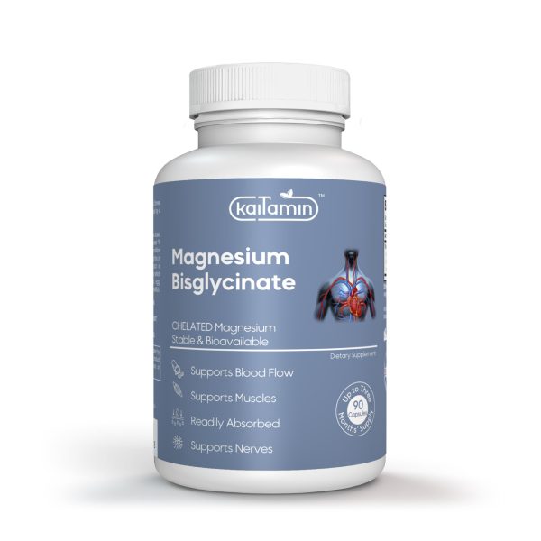 Magnesium Bisglycinate 200mg for Relaxation Support - 90 Capsules Sale