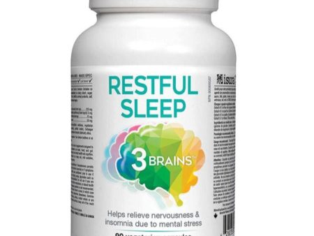 3Brains Restful Sleep 90 Veggie Caps For Cheap