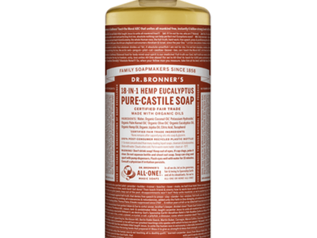 Dr. Bronner s Org Eucalyptus Pure-Castile Liquid Soap 946mL For Sale