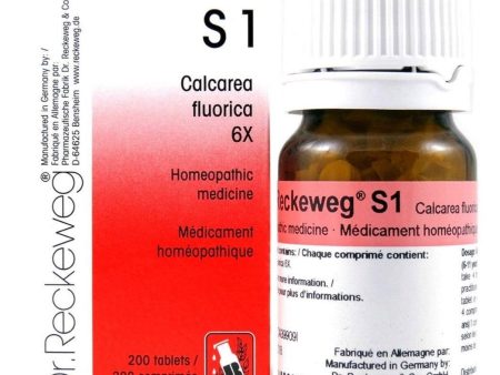 Dr. Reckeweg S1 6X Calcarea fluorica 200 Tablets Supply