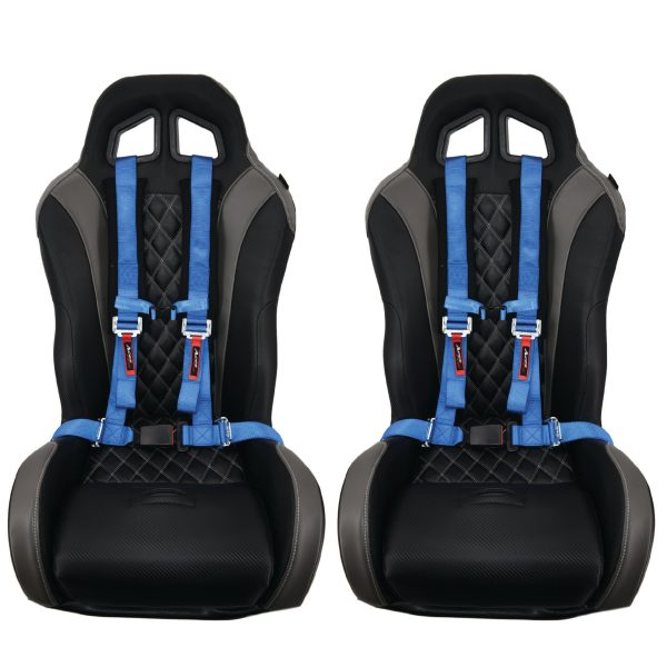 (Grey) Carbon Edition Daytona Seats (With Harnesses) For Cheap