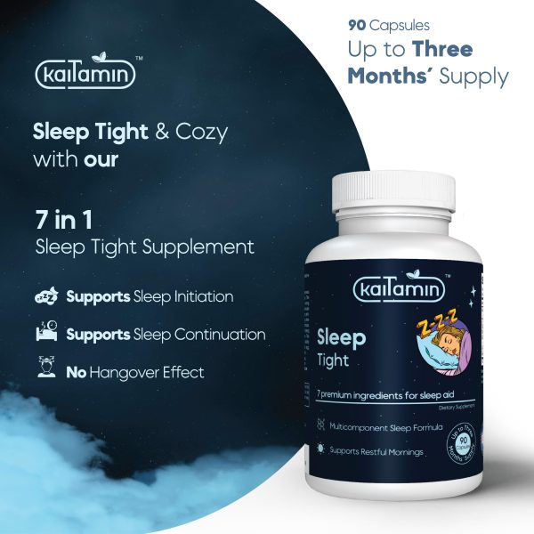 Sleep Tight - Natural  Supplements for Sleep Support - 90 Capsules For Discount