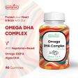 Omega DHA Complex - Brain, Memory, Heart Health Support - 90 Gummies For Discount