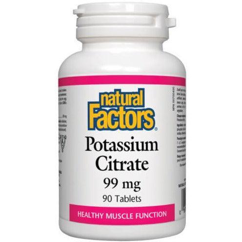 Natural Factors Potassium Citrate 99mg 90 tablets For Cheap