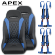 (Blue) Apex Suspension Seats (Harness Bundle) Hot on Sale