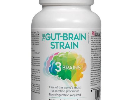 3Brains The-Gut Brain Strain 60 Veggie Caps For Discount