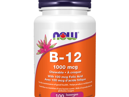 NOW Vitamin B-12 1000mcg 100 Chewable Lozenges Online Hot Sale