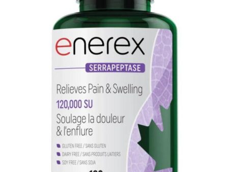 Enerex Serrapeptase 120000SU 180 Veggie Caps Hot on Sale