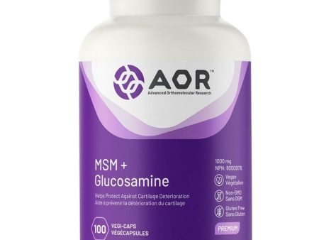 AOR MSM + Glucosamine 1000mg 100 Veggie Caps Online