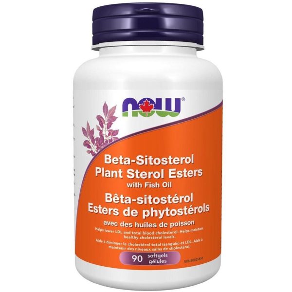 NOW Beta-Sitosterol Plant Sterol Esters With Fish Oil 90 Softgels For Discount