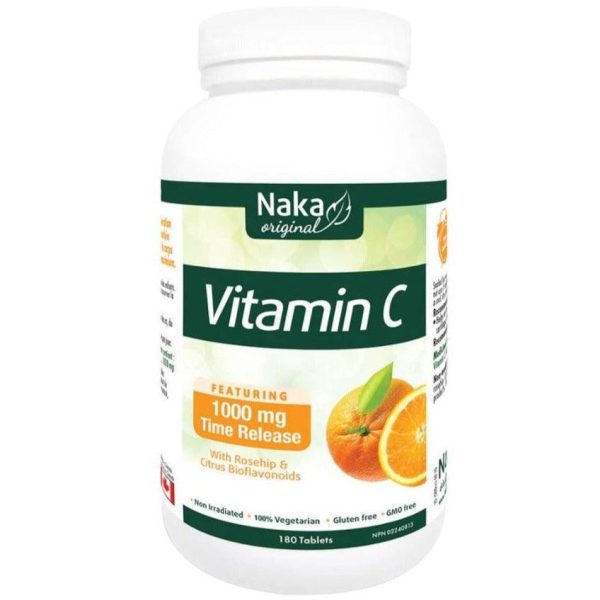 Naka Vitamin C 1000mg Time Release 180 Tablets For Cheap