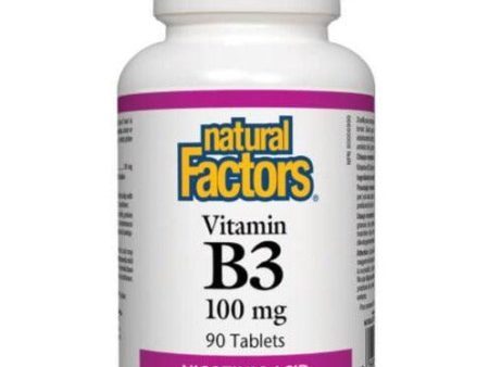 Natural Factors Vitamin B3 Niacin 100mg 90 tablets Online Hot Sale