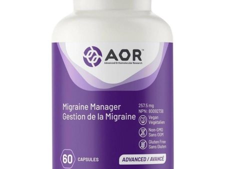 AOR Migraine Manager 257.5mg 60 Caps on Sale